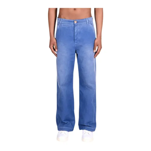 Marni , Cotton Trousers for Stylish Look ,Blue male, Sizes: