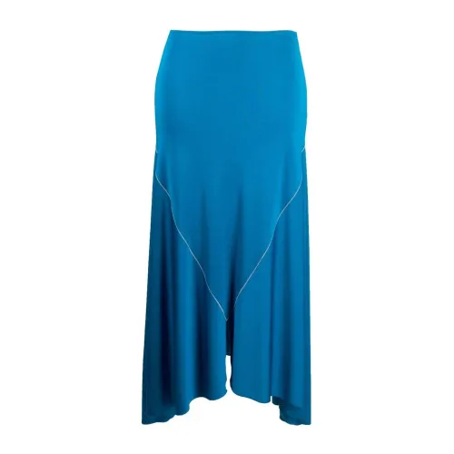 Marni , Draped Midi Skirt ,Blue female, Sizes: