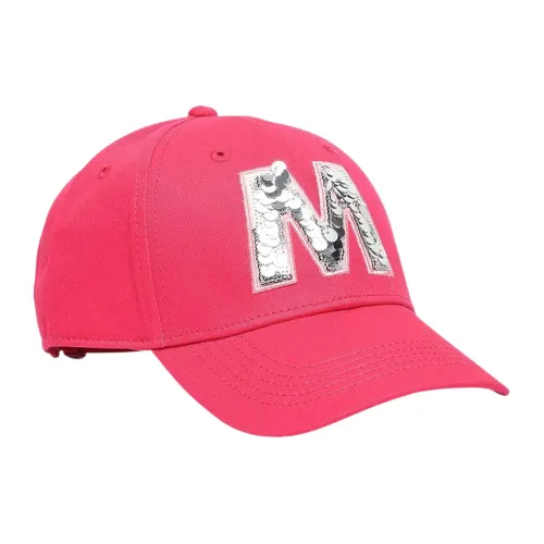 Marni , Fuchsia Sequin Logo Cap for Girls ,Pink female, Sizes: