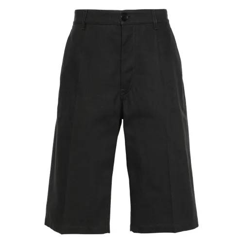 Marni , Grey Shorts with Logo Detail ,Gray male, Sizes: