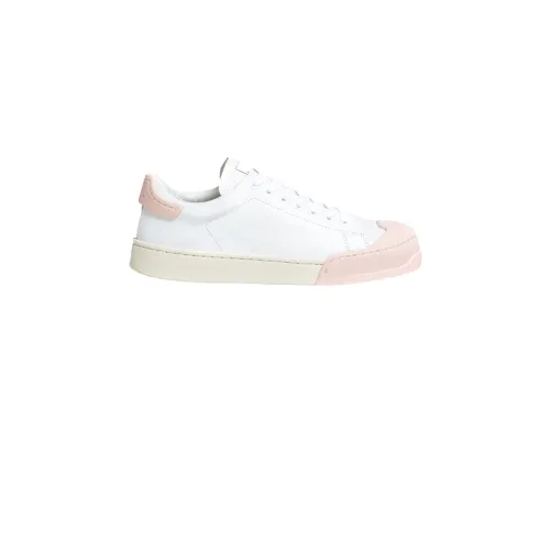 Marni , Low-Cut Women`s Sneakers with Logo Reinforcement ,White female, Sizes: