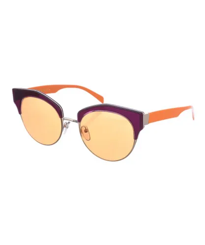 Marni ME635S WoMens oval-shaped acetate sunglasses - Yellow - One