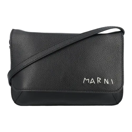 Marni , Men's Bags Handbag Black Ss24 ,Black male, Sizes: ONE SIZE