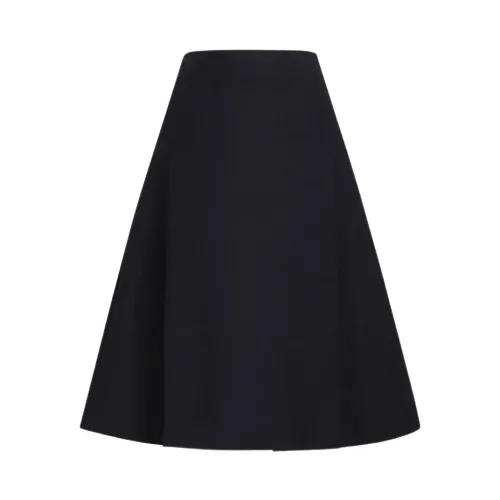 Marni , Midi Skirt with Maxi Pleats ,Black female, Sizes: