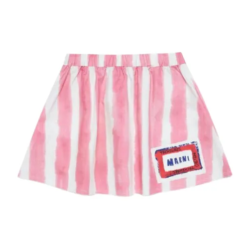 Marni , Pink Striped Maxi Skirt ,Pink female, Sizes: