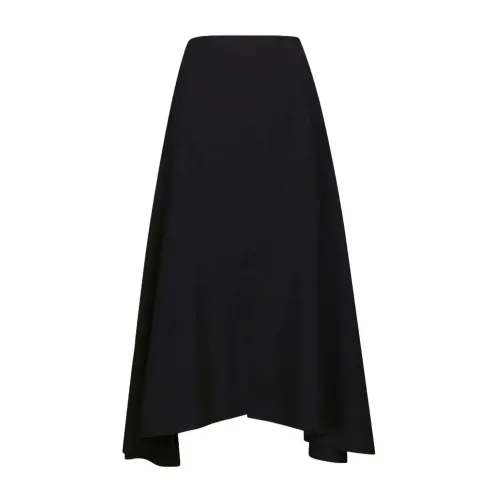 Marni , Sophisticated High-Low Hem Skirt ,Black female, Sizes: