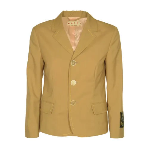 Marni , Stylish Blazer Jacket ,Brown female, Sizes: