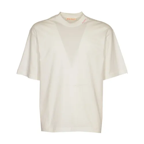 Marni , Stylish T-shirts and Polos ,White male, Sizes: