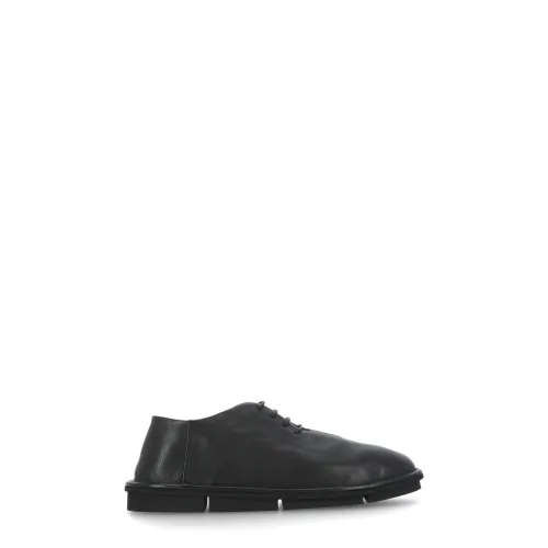Marsell , Black Leather Lace Up Shoes ,Black male, Sizes:
