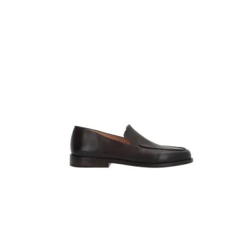 Marsell , Dark Brown Leather Flat Shoes ,Brown male, Sizes: