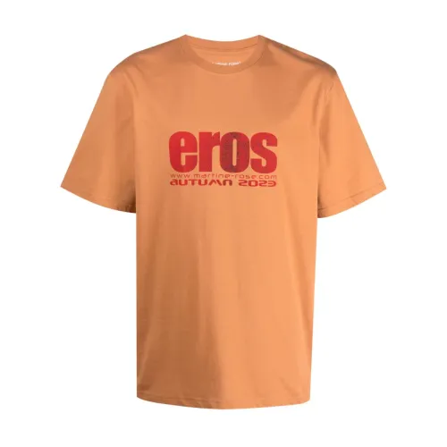 Martine Rose , Men`s Clothing T-Shirts Polos Brown Aw23 ,Orange male, Sizes: