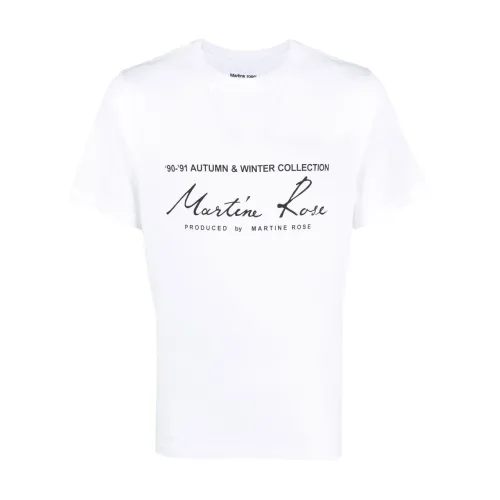Martine Rose , Men`s Clothing T-Shirts Polos White Aw23 ,White male, Sizes: