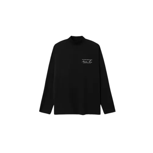 Martine Rose , Relaxed Fit Funnel Neck Logo Shirt ,Black male, Sizes:
