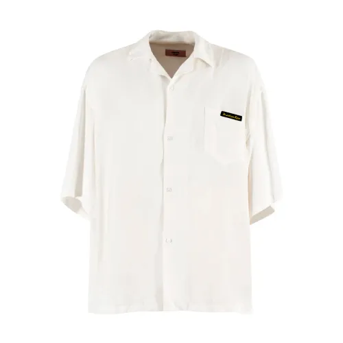 Martine Rose , White Boxy Hawaiian Shirt ,White male, Sizes: