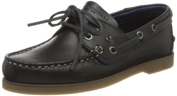 MARTINELLI Leather Boat Shoes HANS 1360 Black