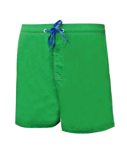 Maru Arc 16" Mens Green Swimming Shorts Nylon