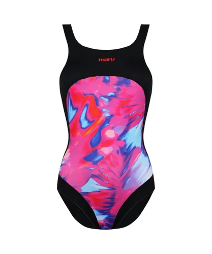 Maru Jango Pacer Double Back Sleeveless Black/Pink Womens Swimsuit FS6580