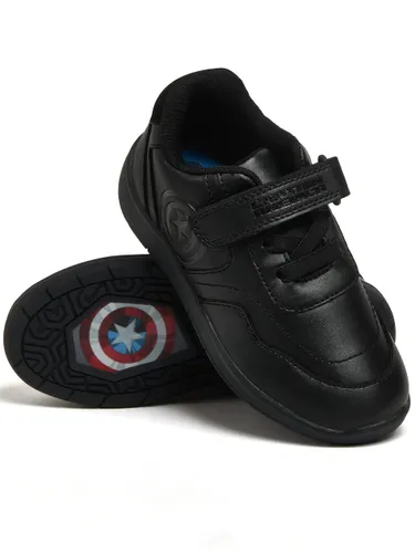 Marvel Boys School Shoes Captain America Black 2