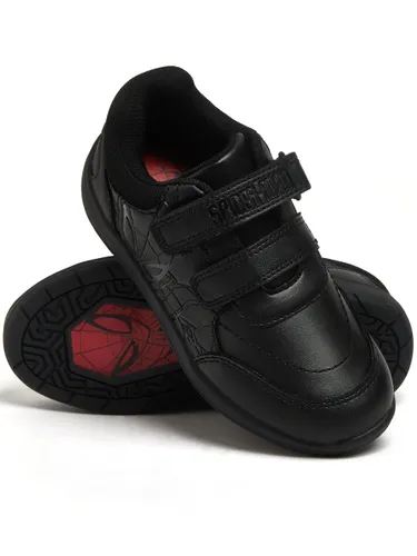 Marvel Boys School Shoes Spiderman Black 8