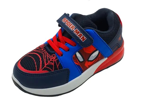 Marvel Spiderman Boys Trainers with Velcro Strap