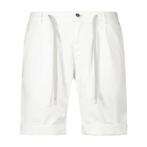 Mason's , Cotton New York Shorts ,White male, Sizes: