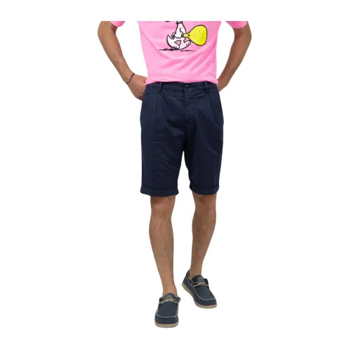 Mason's , Stylish Bermuda Shorts ,Blue male, Sizes: