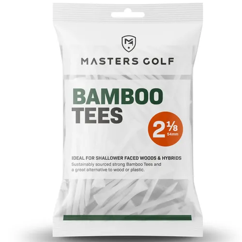 Masters Bamboo Golf Tees White
