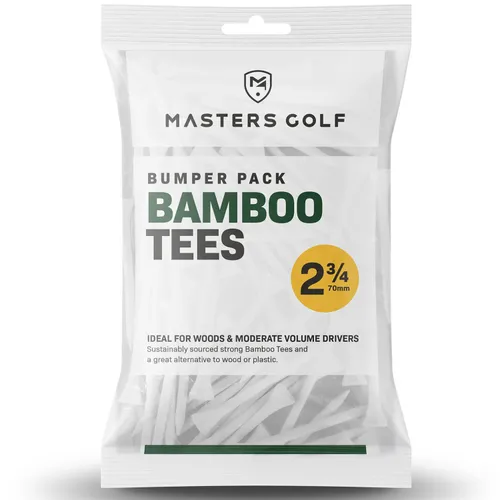 Masters Bamboo Golf Tees White