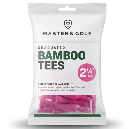 Masters Bamboo Graduated Golf Castle Tees Pink