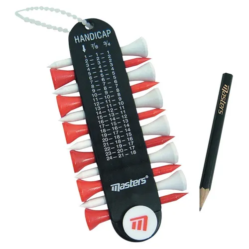 Masters Golf Tee Holder with Pencil & Ball Marker
