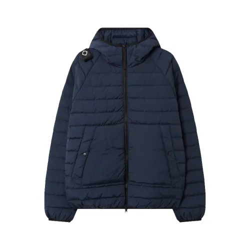 Ma.strum , Hooded Down Jacket in Ink Navy ,Blue male, Sizes: