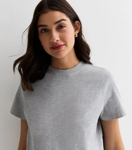 Maternity Grey Mini T-Shirt Dress New Look