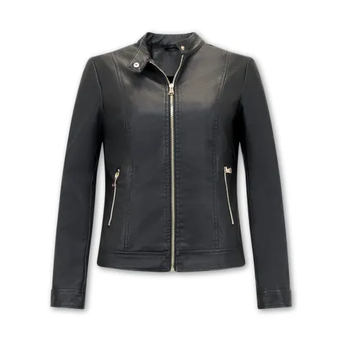 Matogla , Leather jackets - Ay332 ,Black female, Sizes: