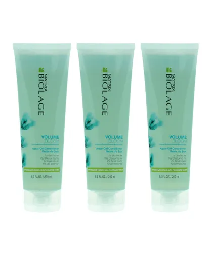 Matrix Womens Biolage Volume Bloom Aqua-Gel Conditioner 250ml For Ultra-Fine Hair x 3 - NA - One Size