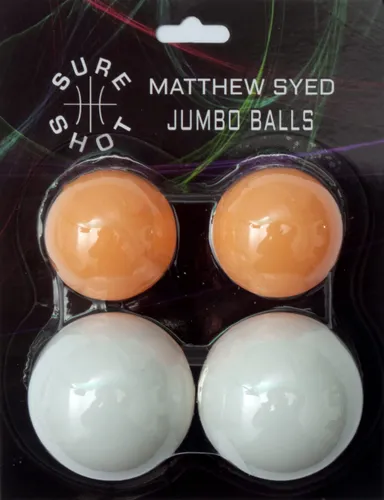 Matthew Syed Jumbo Table Tennis Balls - Pack of 4