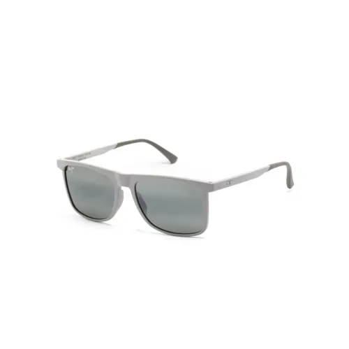Maui Jim , Makamae 619-14 Matte Grey Sunglasses ,Gray unisex, Sizes: