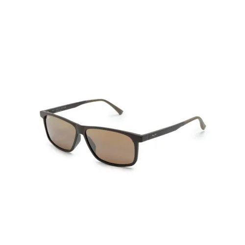 Maui Jim , Pulama H618-01 Matte Brown Sunglasses ,Brown unisex, Sizes: