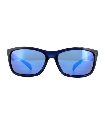 Maui Jim Rectangle Mens Blue Hawaii Polarized Sunglasses - One