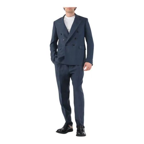 Mauro Grifoni , Single Breasted Suits ,Blue male, Sizes: