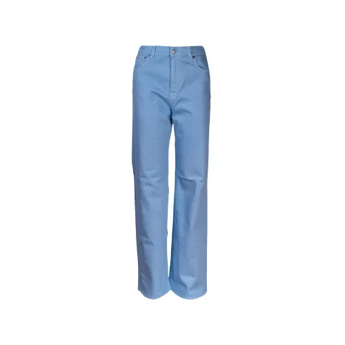 Mauro Grifoni , Straight Trousers ,Blue female, Sizes: