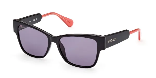 Max & Co. MO0054 01A Women's Sunglasses Black Size 55