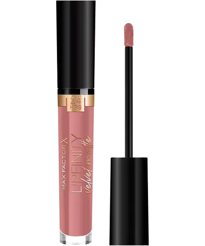Max Factor Womens 3 x Lipfinity Velvet Matte 24Hr Lipstick - 035 Elegant Brown - One Size