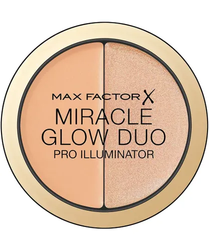 Max Factor Womens Miracle Glow Duo Pro Illuminator - 20 Medium - Nude - One Size