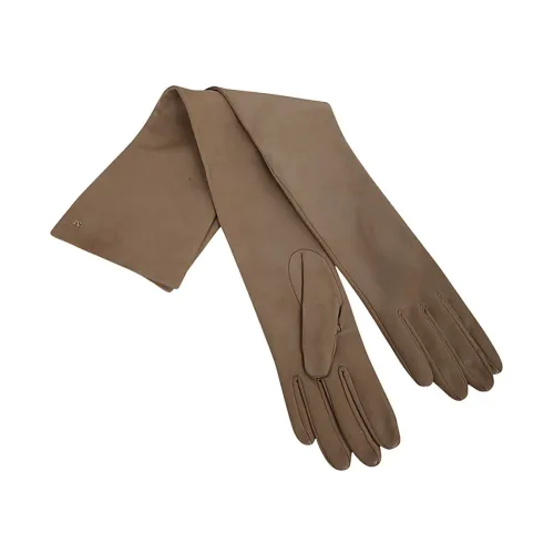 Max Mara , Amica Long Gloves ,Brown female, Sizes: