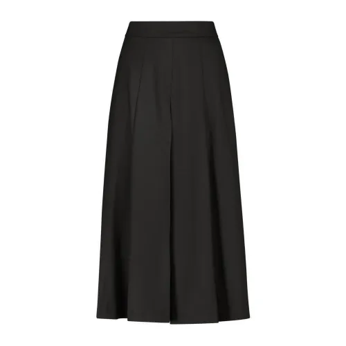 Max Mara , Black Wool Skirt Pants ,Black female, Sizes:
