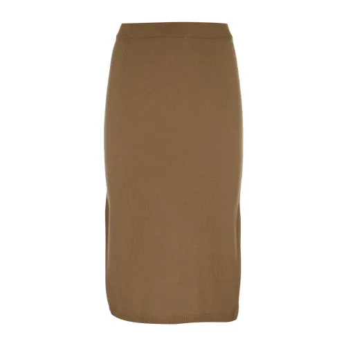 Max Mara , Brown Knit Skirt ,Brown female, Sizes:
