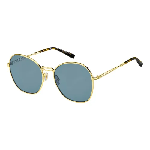 Max Mara , Gold/Blue MM Bridge III Sunglasses ,Yellow female, Sizes:
