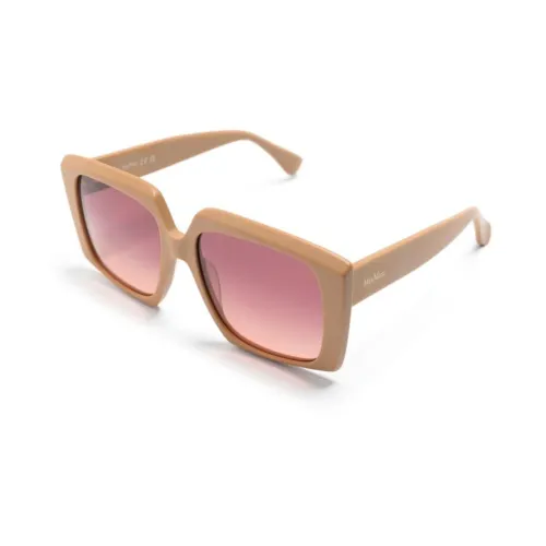Max Mara , Mm0024 46F Sunglasses ,Brown female, Sizes: