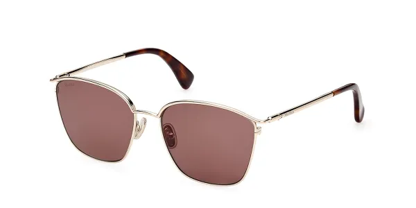 Max Mara MM0043 52E Women's Sunglasses Gold Size 55
