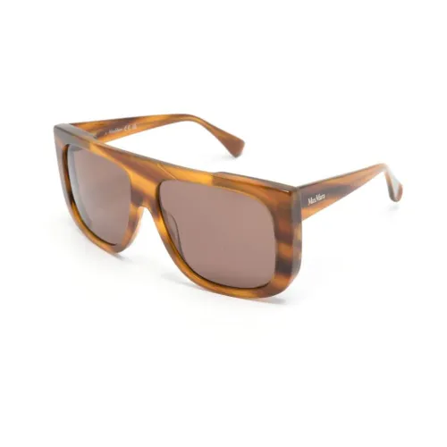 Max Mara , Mm0073 50E Sunglasses ,Brown female, Sizes:
